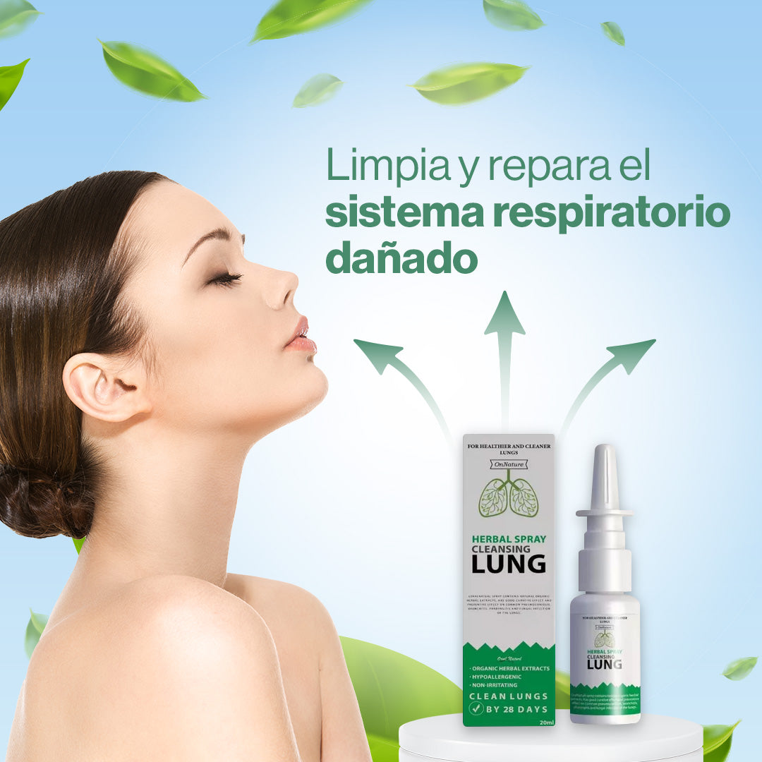 Mejora tu respiración en cada aplicación - Spray Nasal HerboLung™